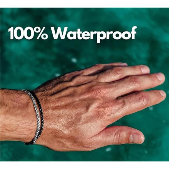 Galis Mens Bracelet - Stainless Steel for Men, Non Tarnish Rope Chain - Picture 4 of 10